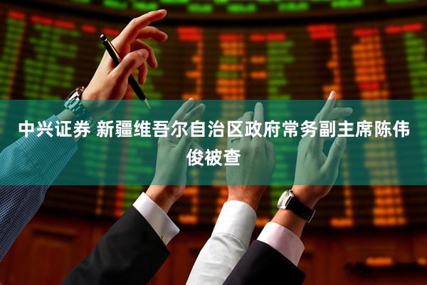 中兴证券 新疆维吾尔自治区政府常务副主席陈伟俊被查